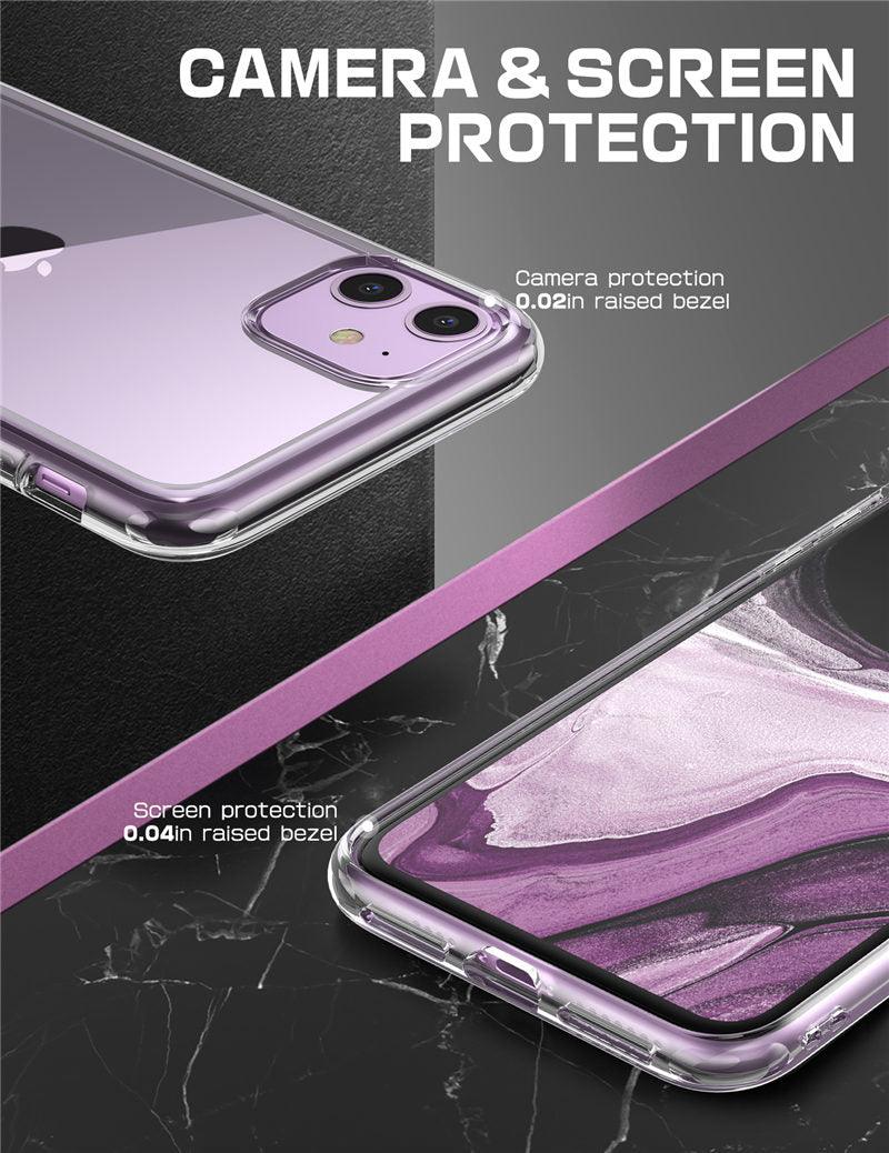 For iPhone 11 Case 6.1 inch Stylish Protective Bumper Case Elegant Cover For iPhone 11 6.1 inch Protective Clear Case For iPhone Ultra Slim Shockproof Clear Transparent Soft Case Stevvex