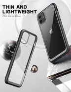 For iPhone 11 Case 6.1 inch Stylish Protective Bumper Case Elegant Cover For iPhone 11 6.1 inch Protective Clear Case For iPhone Ultra Slim Shockproof Clear Transparent Soft Case Stevvex