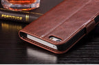 For iPhone X Case Cover for iPhone 8 7 6 6S Plus 5 5S 5SE Luxury PU Leather Flip Wallet Phone Cases Black Simple Card Holder With Magnetic Button Flip Leather Cover Stevvex