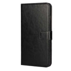 For iPhone X Case Cover for iPhone 8 7 6 6S Plus 5 5S 5SE Luxury PU Leather Flip Wallet Phone Cases Black Simple Card Holder With Magnetic Button Flip Leather Cover Stevvex