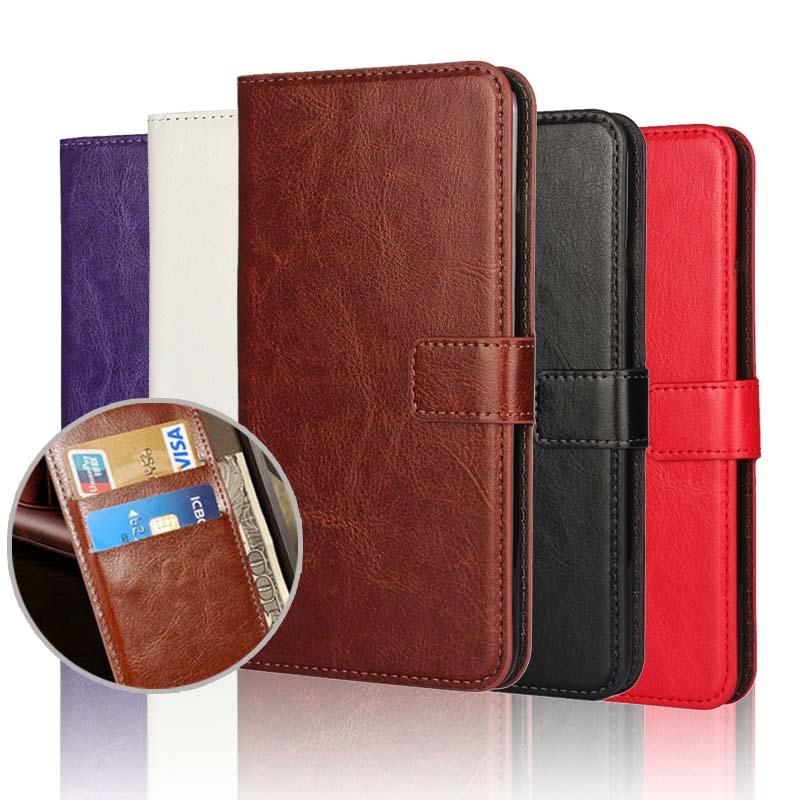 For iPhone X Case Cover for iPhone 8 7 6 6S Plus 5 5S 5SE Luxury PU Leather Flip Wallet Phone Cases Black Simple Card Holder With Magnetic Button Flip Leather Cover Stevvex