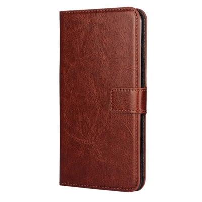 For iPhone X Case Cover for iPhone 8 7 6 6S Plus 5 5S 5SE Luxury PU Leather Flip Wallet Phone Cases Black Simple Card Holder With Magnetic Button Flip Leather Cover Stevvex