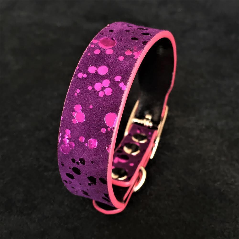 The "Viola Drops" puppy collar - SJB-DIAMOND ELITES