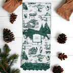Forest Green Christmas Dish Towels Of 2 - 100 Percent Cotton Super Absorbent
