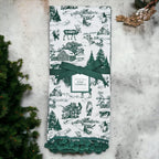 Forest Green Christmas Dish Towels Of 2 - 100 Percent Cotton Super Absorbent