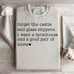 Forget The Castle And Glass Slippers Sweatshirt Peachy Sunday