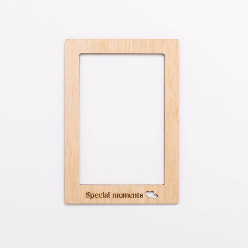 Set of 9 Wooden Photo Frames Enjoy The Wood