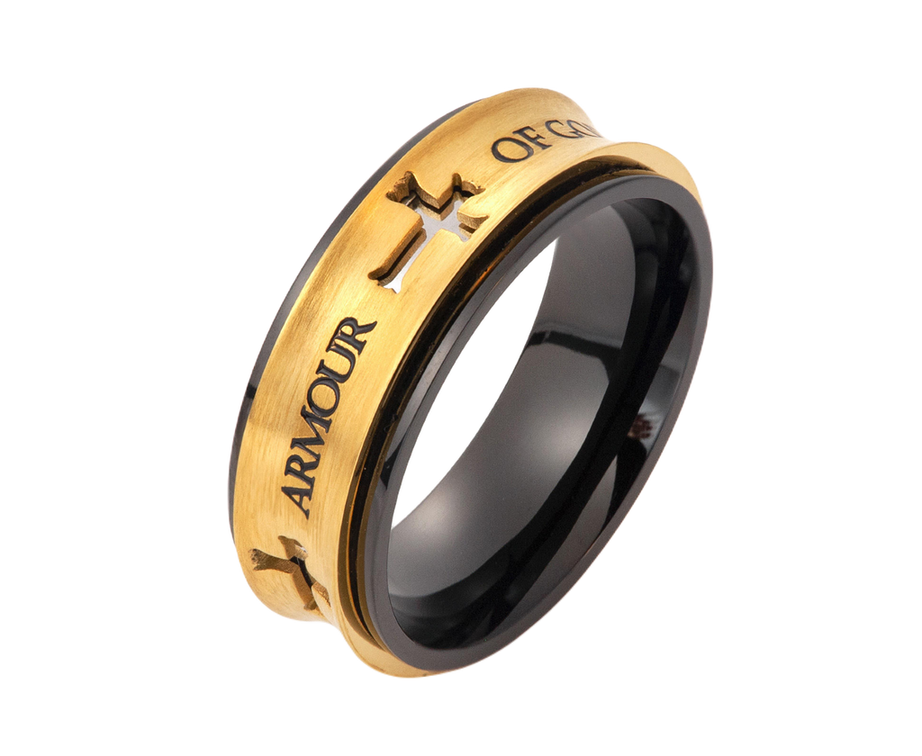 Four Cross Spinner Ring KingdomWear