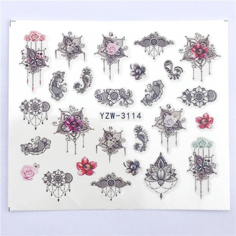 Fox Wolf Animal 3D Embossed Nail Sticker Flower Adhesive Manicure Slider Nail Art Tips Decorations Decals Manicure Design Golden Firework Star Accessories Heart Nail Art Stickers Glitter Decals Love Nail Sequins Laser Heart Nail Stevvex