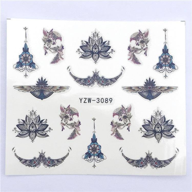 Fox Wolf Animal 3D Embossed Nail Sticker Flower Adhesive Manicure Slider Nail Art Tips Decorations Decals Manicure Design Golden Firework Star Accessories Heart Nail Art Stickers Glitter Decals Love Nail Sequins Laser Heart Nail Stevvex
