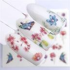 Fox Wolf Animal 3D Embossed Nail Sticker Flower Adhesive Manicure Slider Nail Art Tips Decorations Decals Manicure Design Golden Firework Star Accessories Heart Nail Art Stickers Glitter Decals Love Nail Sequins Laser Heart Nail Stevvex