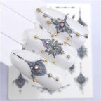 Fox Wolf Animal 3D Embossed Nail Sticker Flower Adhesive Manicure Slider Nail Art Tips Decorations Decals Manicure Design Golden Firework Star Accessories Heart Nail Art Stickers Glitter Decals Love Nail Sequins Laser Heart Nail Stevvex
