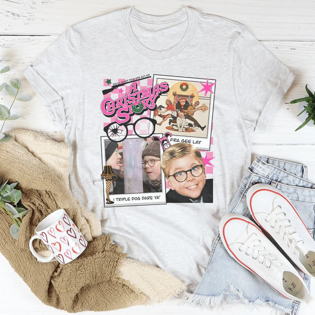 Christmas Story Tee Peachy Sunday