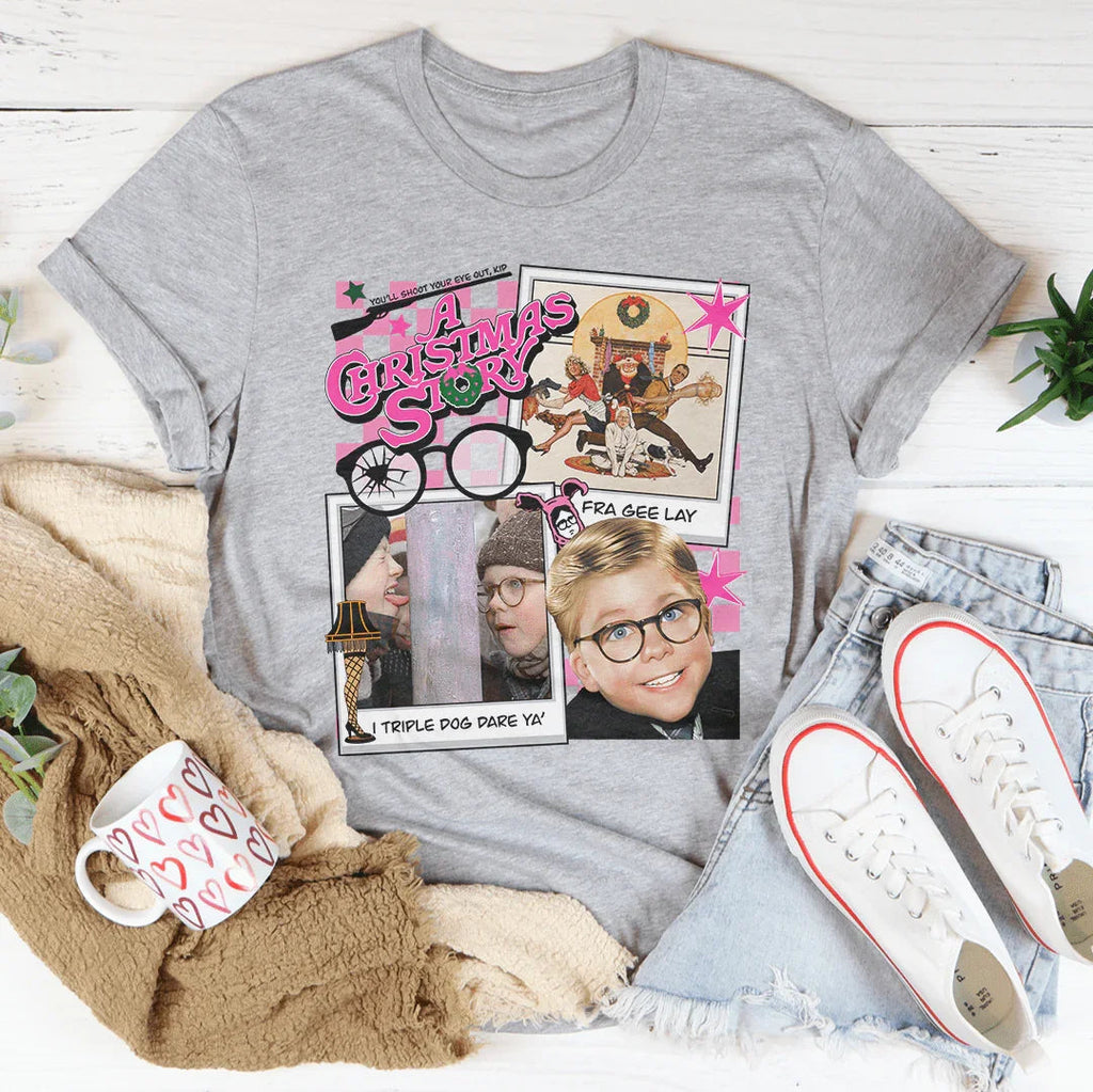 Christmas Story Tee Peachy Sunday