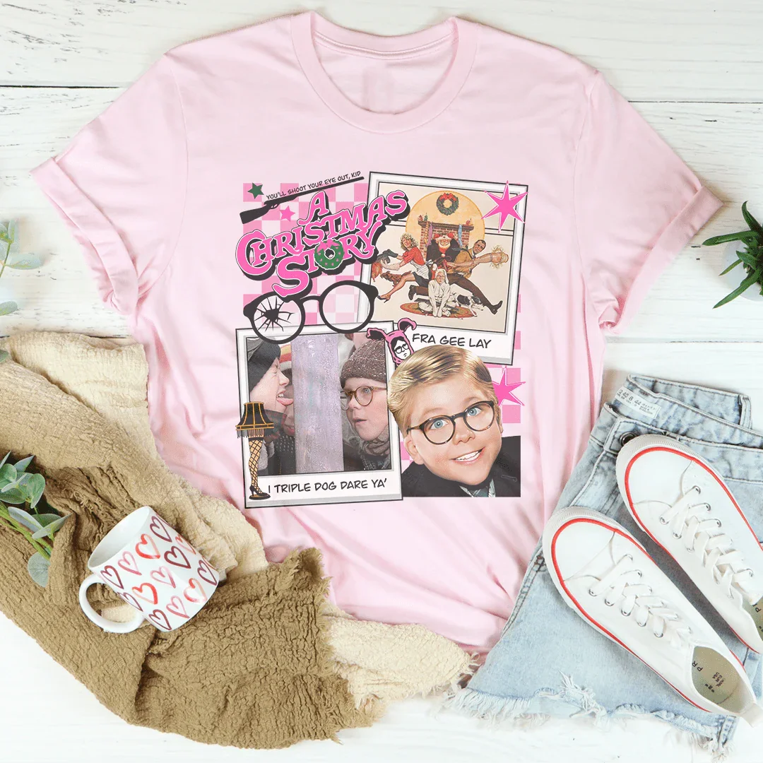 Christmas Story Tee Peachy Sunday