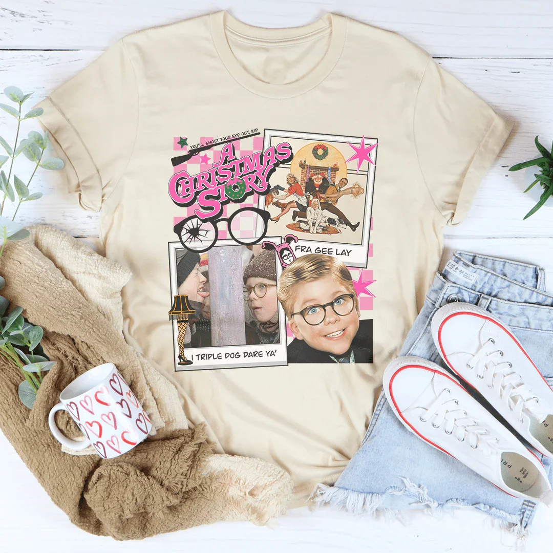 Christmas Story Tee Peachy Sunday