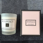 Fragrance Handmade Candle With Glass Candle Stick Pure Natural Soybean Wax With Plant Essential Oils Perfect for Bath Yoga Christmas Birthday Mother's Day Romantic Birthday Scented Candle Creative Soy Wax Hand Gift Candles Stevvex