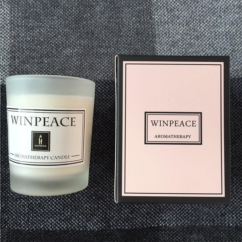 Fragrance Handmade Candle With Glass Candle Stick Pure Natural Soybean Wax With Plant Essential Oils Perfect for Bath Yoga Christmas Birthday Mother's Day Romantic Birthday Scented Candle Creative Soy Wax Hand Gift Candles Stevvex