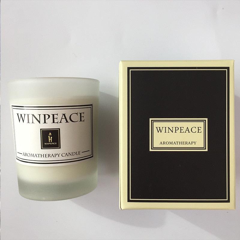 Fragrance Handmade Candle With Glass Candle Stick Pure Natural Soybean Wax With Plant Essential Oils Perfect for Bath Yoga Christmas Birthday Mother's Day Romantic Birthday Scented Candle Creative Soy Wax Hand Gift Candles Stevvex