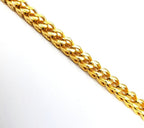 Franco Chain Stainless Steel Foxtail Bracelet 4mm 14k Gold Plated Jewelry And Perfumes