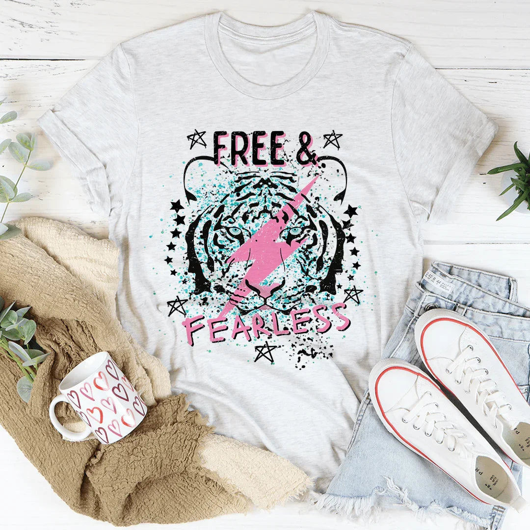 Free & Fearless Tee Peachy Sunday