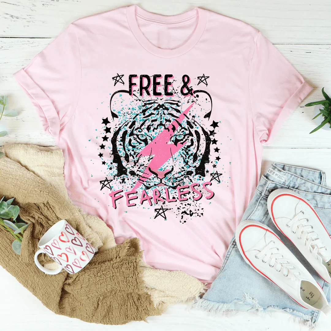 Free & Fearless Tee Peachy Sunday