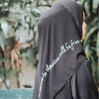 Free Palestine Chiffon Hijab – Cultural Statement Scarf with Arabic Letter Design (MH107）