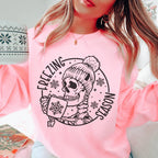 Freezing Season Sweatshirt Peachy Sunday