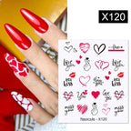 French Line Nail Water Decal Flower Marble Leaf Girl Stickers on Nails Water Ink Transfer Slider Nail Stickers Decor Kids Nails Art Decoration Nail Strips Shiny French Tip Guides Stickers French Nail Stickers Form Fringe Guides Stevvex