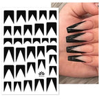 French Rose Gold Striping Tape Nail Design Stripe Lines Geometry 3D Sticker for Nails Gel Polish Sticker Decals for Manicuring Decorations Manicure Stickers Decals Silver Strip Line Nail Decal Self-Adhesive 3D Wave Decal Decoration Metallic Curve Design