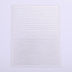 French Rose Gold Striping Tape Nail Design Stripe Lines Geometry 3D Sticker for Nails Gel Polish Sticker Decals for Manicuring Decorations Manicure Stickers Decals Silver Strip Line Nail Decal Self-Adhesive 3D Wave Decal Decoration Metallic Curve Design
