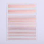 French Rose Gold Striping Tape Nail Design Stripe Lines Geometry 3D Sticker for Nails Gel Polish Sticker Decals for Manicuring Decorations Manicure Stickers Decals Silver Strip Line Nail Decal Self-Adhesive 3D Wave Decal Decoration Metallic Curve Design