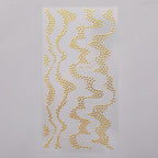 French Rose Gold Striping Tape Nail Design Stripe Lines Geometry 3D Sticker for Nails Gel Polish Sticker Decals for Manicuring Decorations Manicure Stickers Decals Silver Strip Line Nail Decal Self-Adhesive 3D Wave Decal Decoration Metallic Curve Design