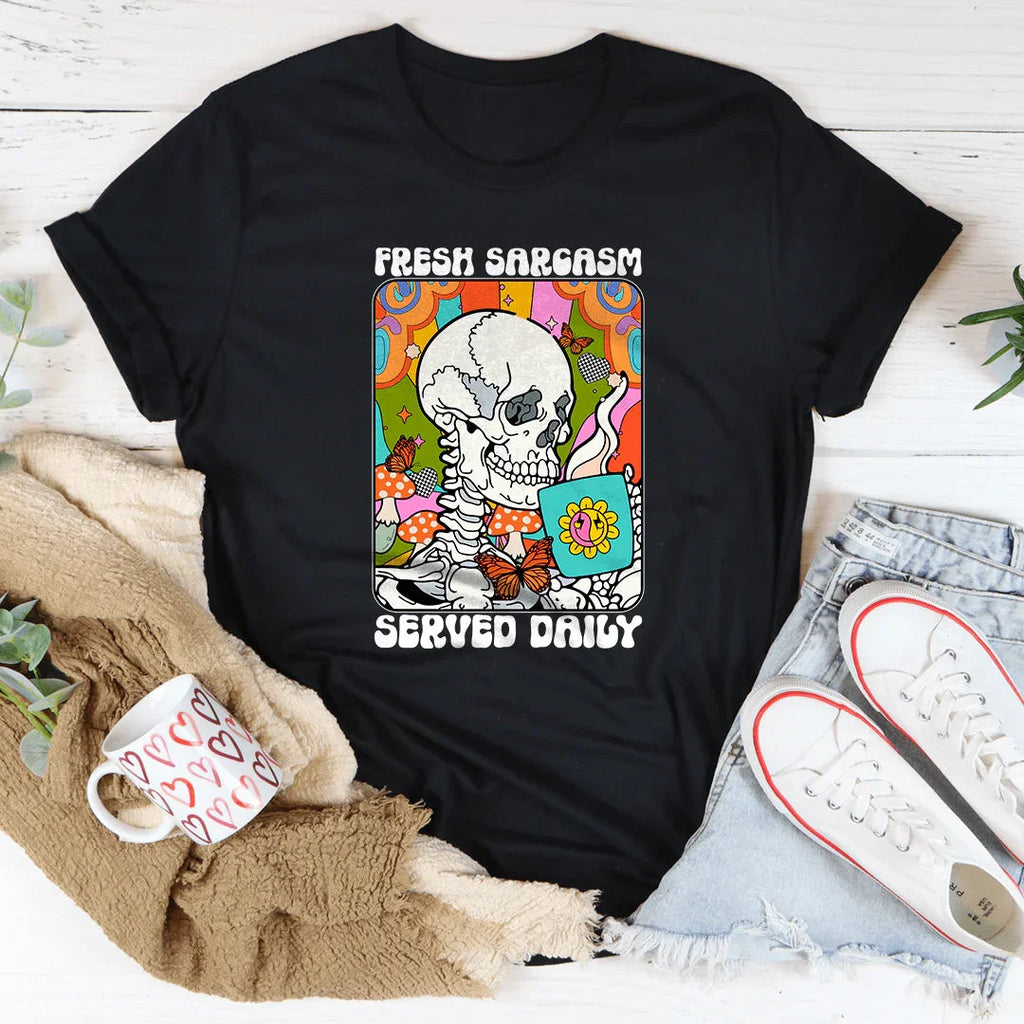 Fresh Sarcasm Served Daily Tee Peachy Sunday