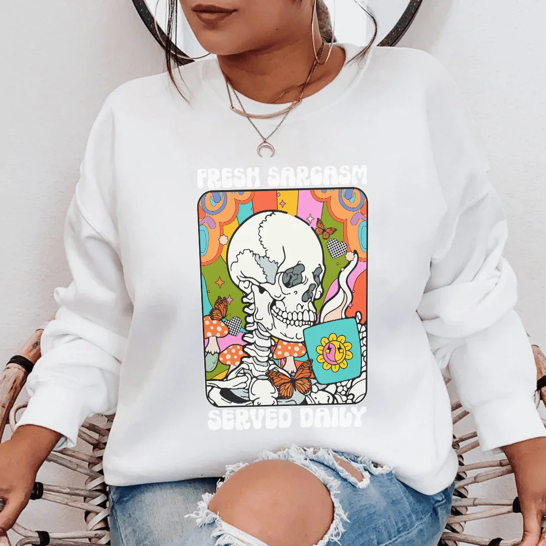 Fresh Sarcasm Sweatshirt Peachy Sunday