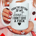 From The Bottom Of My Heart Ceramic Mug 15 oz Peachy Sunday