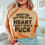 From The Bottom Of My Heart Tee Peachy Sunday