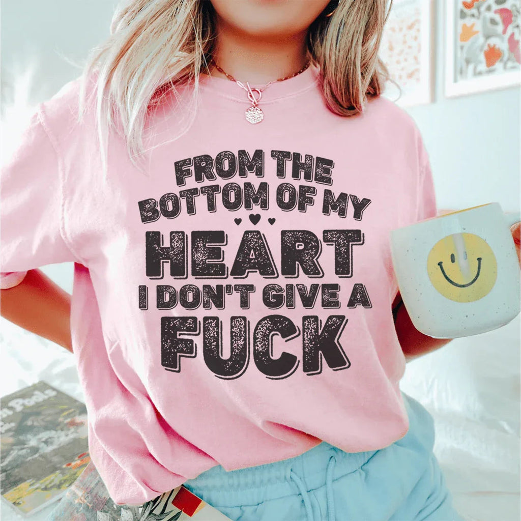 From The Bottom Of My Heart Tee Peachy Sunday
