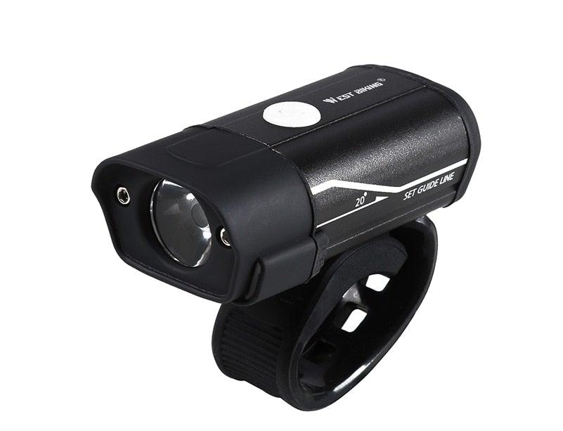 Front Bicycle Light USB Rechargeable LED Bike Light Waterproof Cycling Headlight Climbing Safety Flashlight Lamps Bike Light Super Bright Bicycle Light Easy To Install Fits All Bikes Headlights With Modes Stevvex