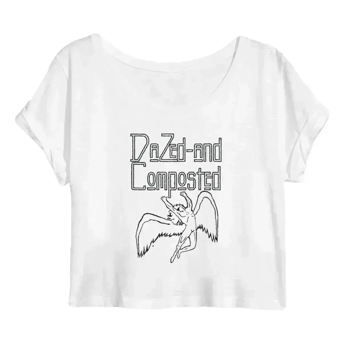 Led Zeppelin Organic Cotton Crop Top - Dazed and Composted - SJB-DIAMOND ELITES