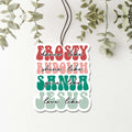 Holiday Hanging Air Freshener - Frosty and Jesus Scents For Car, Home BandsCo Straps