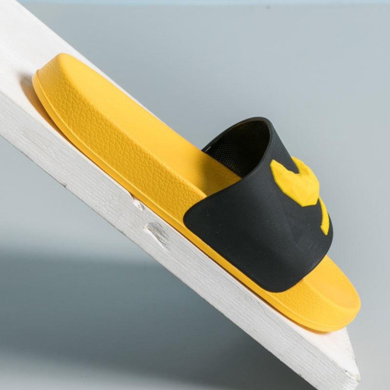 Fruit Home Women Slippers Banana Summer Indoor Flats Orange Bathroom Slides Non Slip Fruit Slippers Soft Slide Sandals Non-Slip Bath Shower Slippers Stevvex