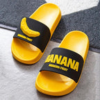 Fruit Home Women Slippers Banana Summer Indoor Flats Orange Bathroom Slides Non Slip Fruit Slippers Soft Slide Sandals Non-Slip Bath Shower Slippers Stevvex