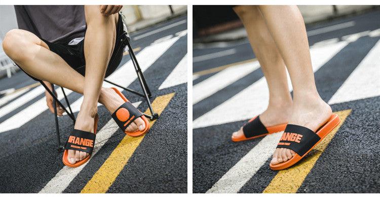 Fruit Home Women Slippers Banana Summer Indoor Flats Orange Bathroom Slides Non Slip Fruit Slippers Soft Slide Sandals Non-Slip Bath Shower Slippers Stevvex