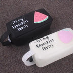 Fruit Pattern Pencil Case Large Capacity Candy Colors Pencil Cases High School College Office Supply Pencil Box Stevvex