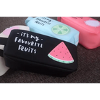 Fruit Pattern Pencil Case Large Capacity Candy Colors Pencil Cases High School College Office Supply Pencil Box Stevvex