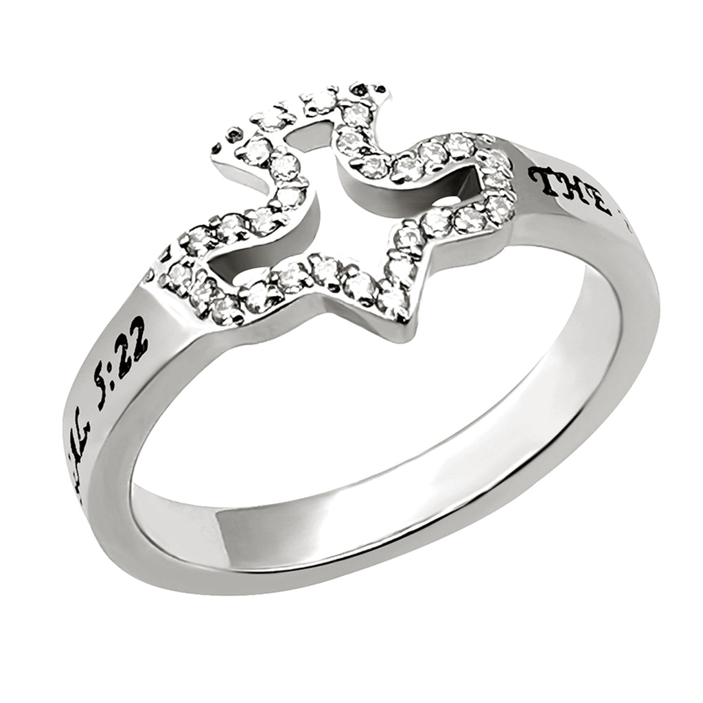 CZ Dove Ring KingdomWear