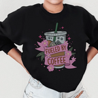 Fueled By Coffee Sweatshirt Peachy Sunday