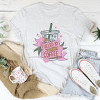 Fueled By Coffee Tee Peachy Sunday
