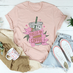 Fueled By Coffee Tee Peachy Sunday